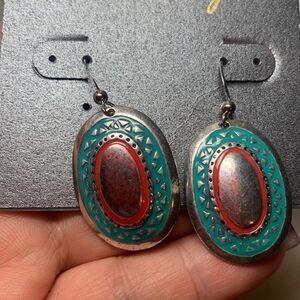 Madison Tyler Fashion Pierced Earrings Fishhook Turquoise Southwestern